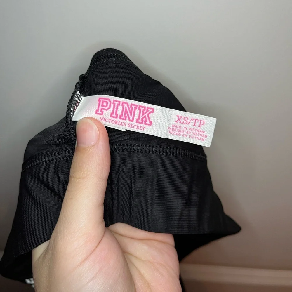 VS PINK | Ultimate Strappy Unlined Sports Bra in Black Size XS